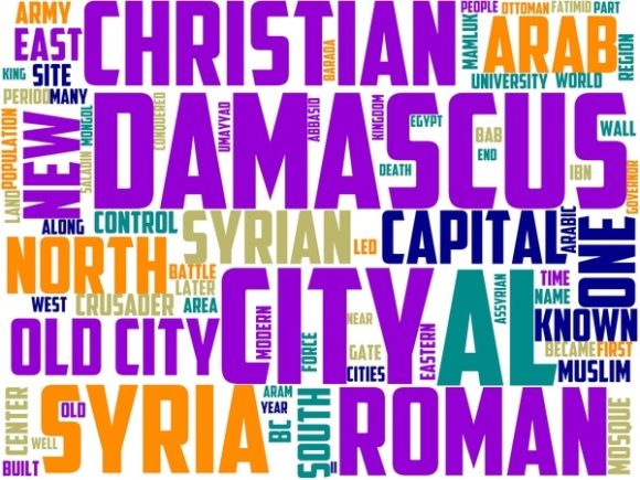 Damascus Wordart Print