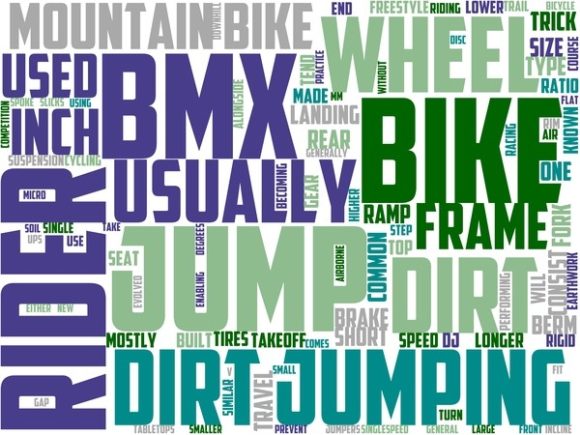 Dirt Jumping Wordart Tshirt