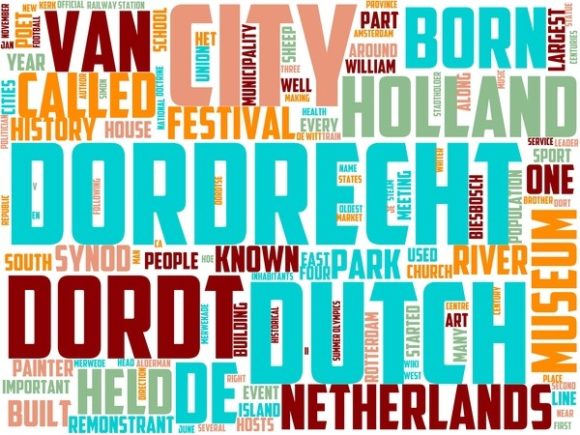 Dordrecht Wordart Wallpaper