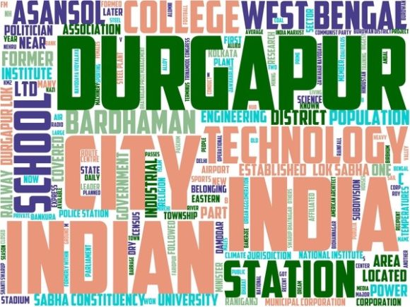 Durgapur Wordart Wallpaper