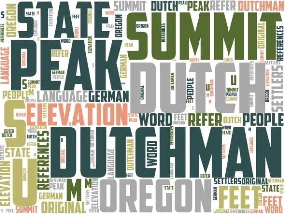 Dutchman Peak Wordart Tshirt: A Versatile Hand-Drawn Wordcloud Design for Creative Projects