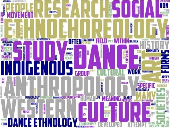 Ethnochoreology Wordart Book Cover