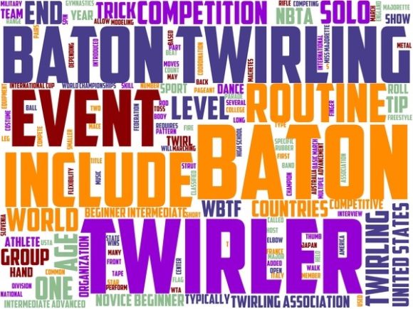 Fire Baton Twirling Wordart Tumbler
