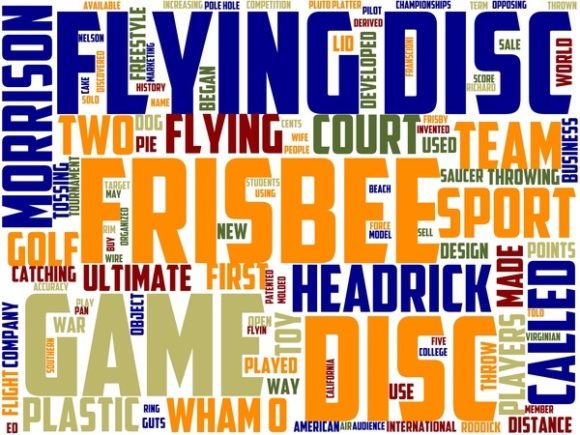 Flying Disc Wordart Wallpaper