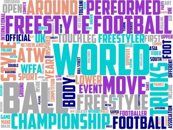 Freestyle Football Wordart Print: A Creative Twist for Your Projects